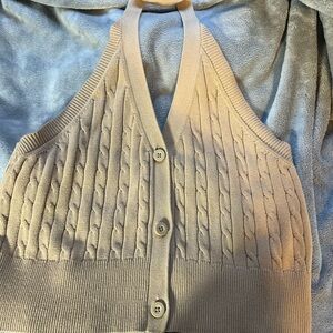Cream halter top